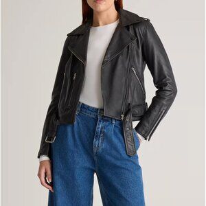 WOMEN'S MOTORCYCLE LEATHER JACKET